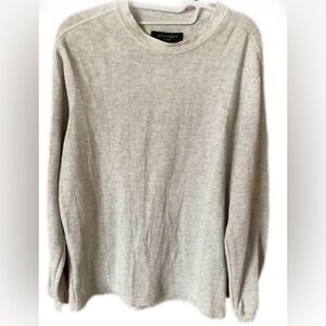 All Saints Jared Waffle Knit LS Crew - XS